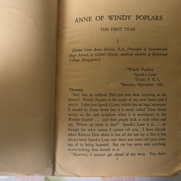 Vintage Anne of Windy Poplars Book - Picture 6 of 6